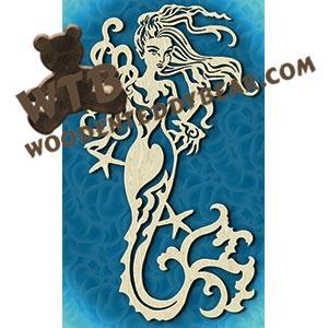 Mermaid fretwork scroll saw pattern |The Wooden Teddy Bear