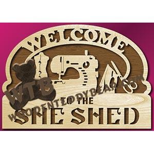 She Shed #1 fretwork scroll saw pattern |The Wooden Teddy Bear