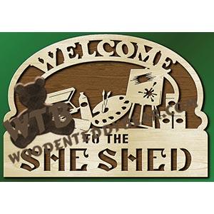 She Shed #4 fretwork scroll saw pattern |The Wooden Teddy Bear