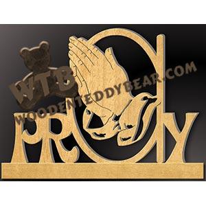 Pray on Base fretwork scroll saw pattern |The Wooden Teddy Bear