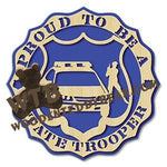 Proud State Trooper fretwork scroll saw pattern |The Wooden Teddy Bear