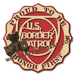 Proud US Border Patrol fretwork scroll saw pattern |The Wooden Teddy Bear