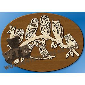 A Parliament of Owls fretwork scroll saw pattern |The Wooden Teddy Bear