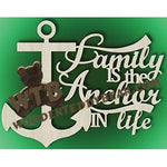 Family is the Anchor fretwork scroll saw pattern |The Wooden Teddy Bear