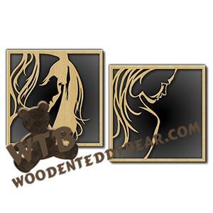 Female Portraits fretwork scroll saw pattern |The Wooden Teddy Bear