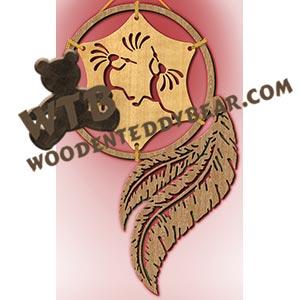 Loose-Framed Dreamcatcher Kokopelli fretwork scroll saw pattern |The Wooden Teddy Bear