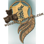 Loose-Framed Dreamcatcher Native American #1 fretwork scroll saw pattern |The Wooden Teddy Bear