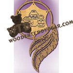 Loose-Framed Dreamcatcher Pottery fretwork scroll saw pattern |The Wooden Teddy Bear