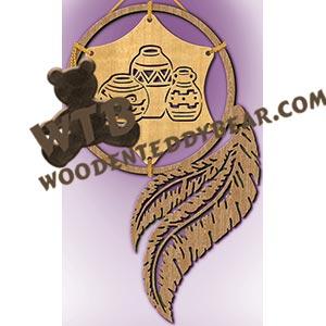 Loose-Framed Dreamcatcher Pottery fretwork scroll saw pattern |The Wooden Teddy Bear