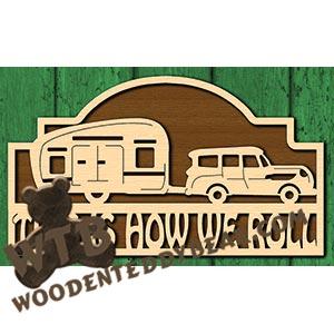 This is How We Roll fretwork scroll saw pattern |The Wooden Teddy Bear