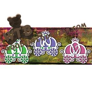 Carriage Letter Ornaments fretwork scroll saw pattern |The Wooden Teddy Bear