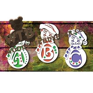 Kitty Letter Ornaments fretwork scroll saw pattern |The Wooden Teddy Bear