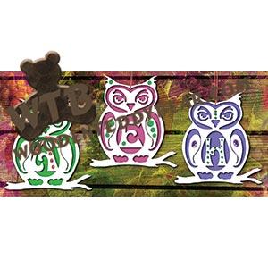 Owl Letter Ornaments fretwork scroll saw pattern |The Wooden Teddy Bear