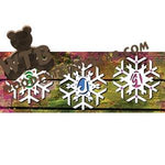 Snowflake Letter Ornaments fretwork scroll saw pattern |The Wooden Teddy Bear