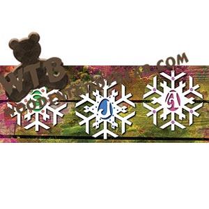 Snowflake Letter Ornaments fretwork scroll saw pattern |The Wooden Teddy Bear