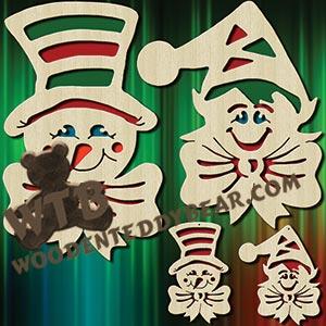 Two Plaques & Ornaments #1 fretwork scroll saw pattern |The Wooden Teddy Bear