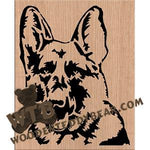 German Shepherd fretwork scroll saw pattern |The Wooden Teddy Bear