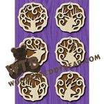 Deer Ornaments fretwork scroll saw pattern |The Wooden Teddy Bear