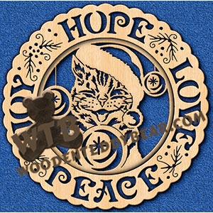 Christmas #2 Decorative Plate fretwork scroll saw pattern |The Wooden Teddy Bear