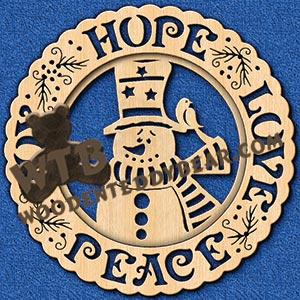 Christmas #5 Decorative Plate fretwork scroll saw pattern |The Wooden Teddy Bear