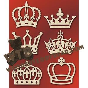 Crown Ornaments #2 fretwork scroll saw pattern |The Wooden Teddy Bear