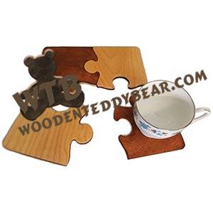 Puzzle Trivets or Coasters fretwork scroll saw pattern |The Wooden Teddy Bear