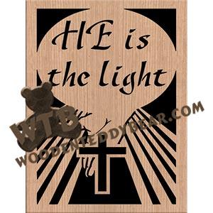 He is the Light fretwork scroll saw pattern |The Wooden Teddy Bear