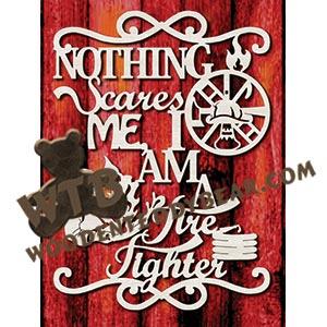 I Am A Firefighter fretwork scroll saw pattern |The Wooden Teddy Bear