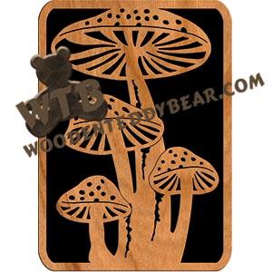 Mushrooms fretwork scroll saw pattern |The Wooden Teddy Bear