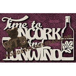 Uncork & Unwind fretwork scroll saw pattern |The Wooden Teddy Bear