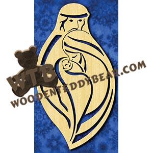 Holy Family #3 fretwork scroll saw pattern |The Wooden Teddy Bear