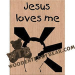 Jesus Loves Me fretwork scroll saw pattern |The Wooden Teddy Bear