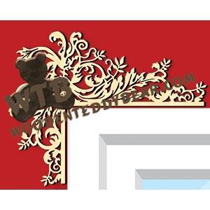 Leaves Decorative Corner fretwork scroll saw pattern |The Wooden Teddy Bear