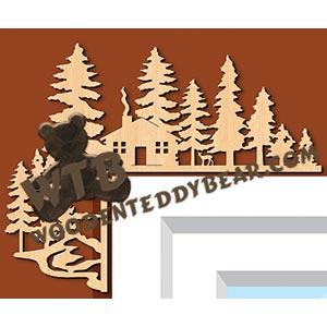 Cabin Decorative Corner fretwork scroll saw pattern |The Wooden Teddy Bear