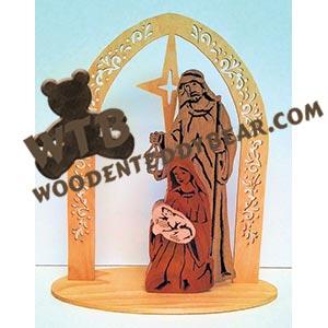 Nativity on Base fretwork scroll saw pattern |The Wooden Teddy Bear