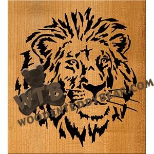 Lion Portrait fretwork scroll saw pattern |The Wooden Teddy Bear