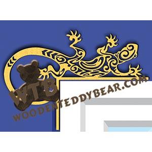 Lizard Decorative Corner fretwork scroll saw pattern |The Wooden Teddy Bear