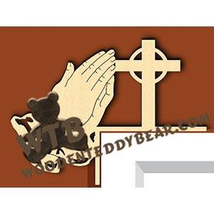 Praying Hands Decorative Corner fretwork scroll saw pattern |The Wooden Teddy Bear