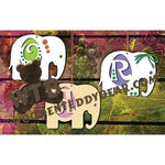 Elephant Letter Ornaments fretwork scroll saw pattern |The Wooden Teddy Bear