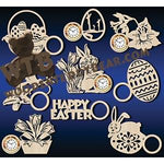 Easter Napkin Rings or Mini Clocks fretwork scroll saw pattern |The Wooden Teddy Bear