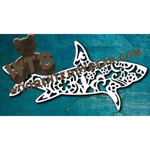 Lace Shark fretwork scroll saw pattern |The Wooden Teddy Bear