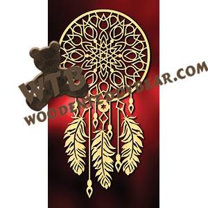 Dreamcatcher #2 fretwork scroll saw pattern |The Wooden Teddy Bear