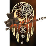 Dreamcatcher #5 fretwork scroll saw pattern |The Wooden Teddy Bear