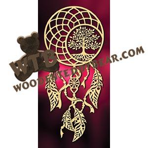 Dreamcatcher #6 fretwork scroll saw pattern |The Wooden Teddy Bear