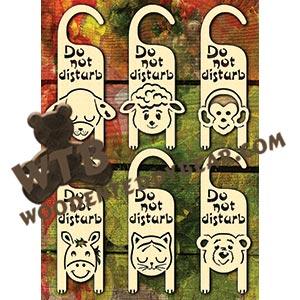 Animal Door Hangers fretwork scroll saw pattern |The Wooden Teddy Bear