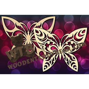 Tribal Butterfly #2 fretwork scroll saw pattern |The Wooden Teddy Bear
