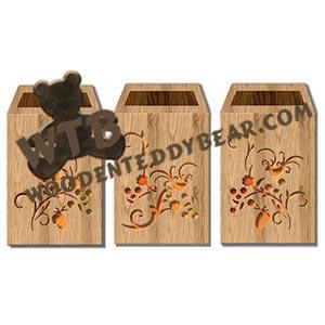 Oriental Flower Luminaries fretwork scroll saw pattern |The Wooden Teddy Bear