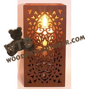 Lace Fretwork Luminary fretwork scroll saw pattern |The Wooden Teddy Bear