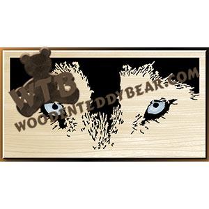 Wolf Eyes fretwork scroll saw pattern |The Wooden Teddy Bear