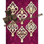 Bauble Ornaments #7 fretwork scroll saw pattern |The Wooden Teddy Bear